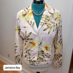 Jamaica Bay size large tropical jacket. Discover Paradise 🍹